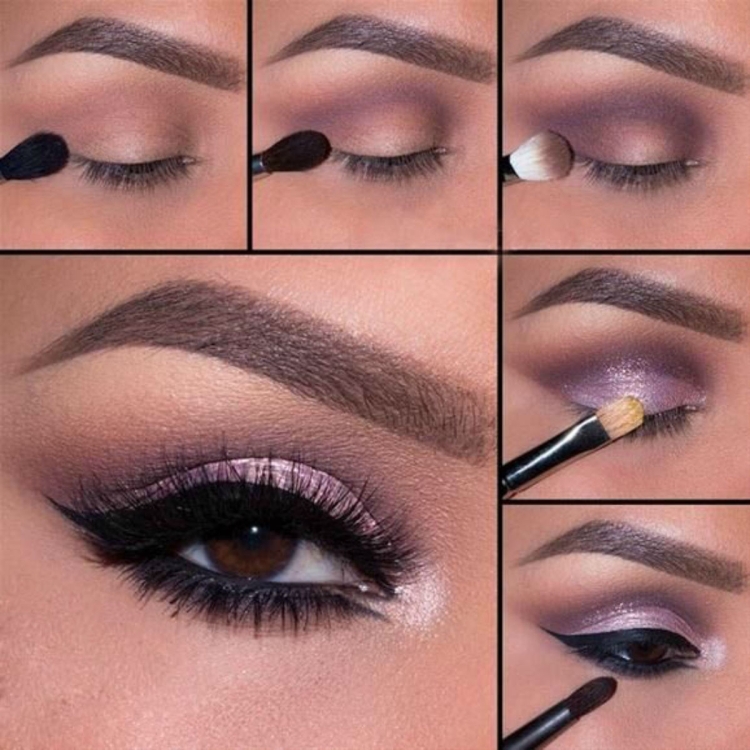 Макияж для карих глаз пошаговое