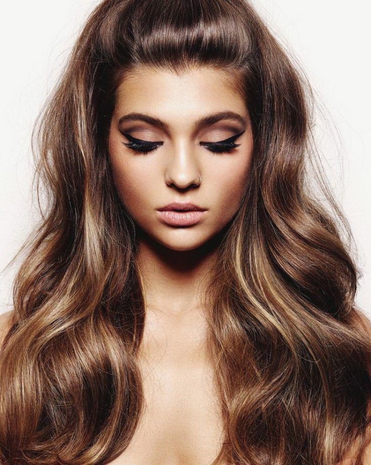 Красивые каштановые оттенки волос
