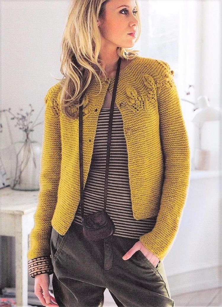 Вязаный пиджак