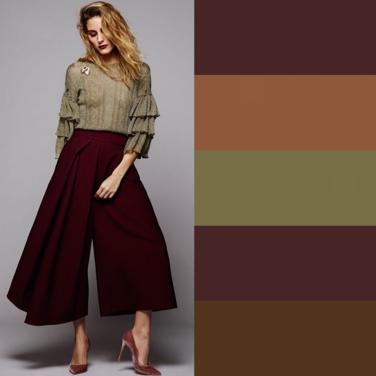 Бордово коричневый