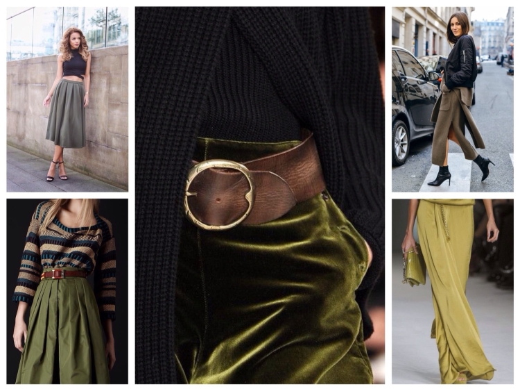 Сочетание с хаки