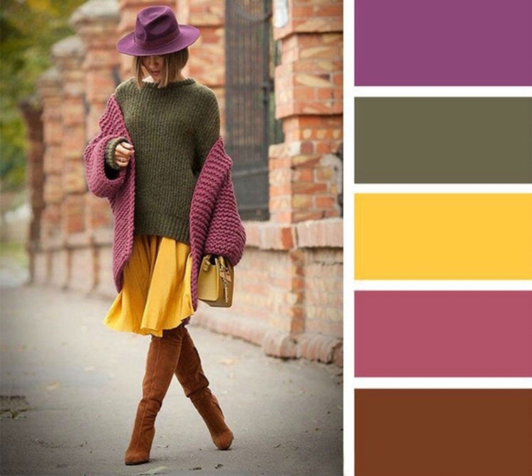 Сочетание цветов в тлпжде