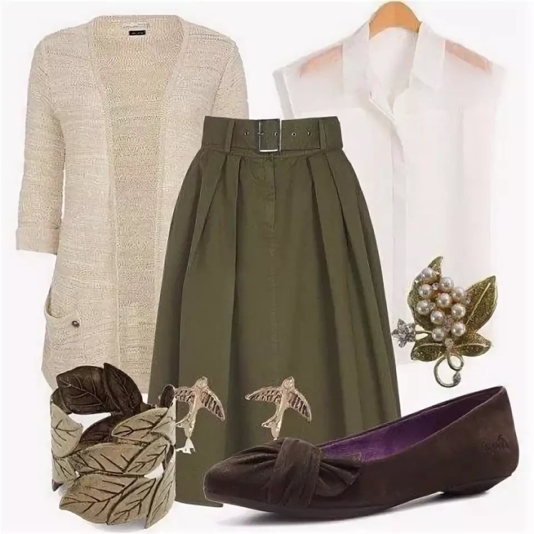 Хаки и бежевый в одежде