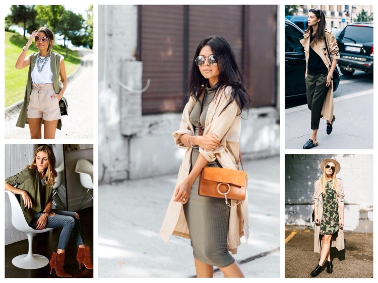 Цвет хаки и бежевый сочетание в одежде