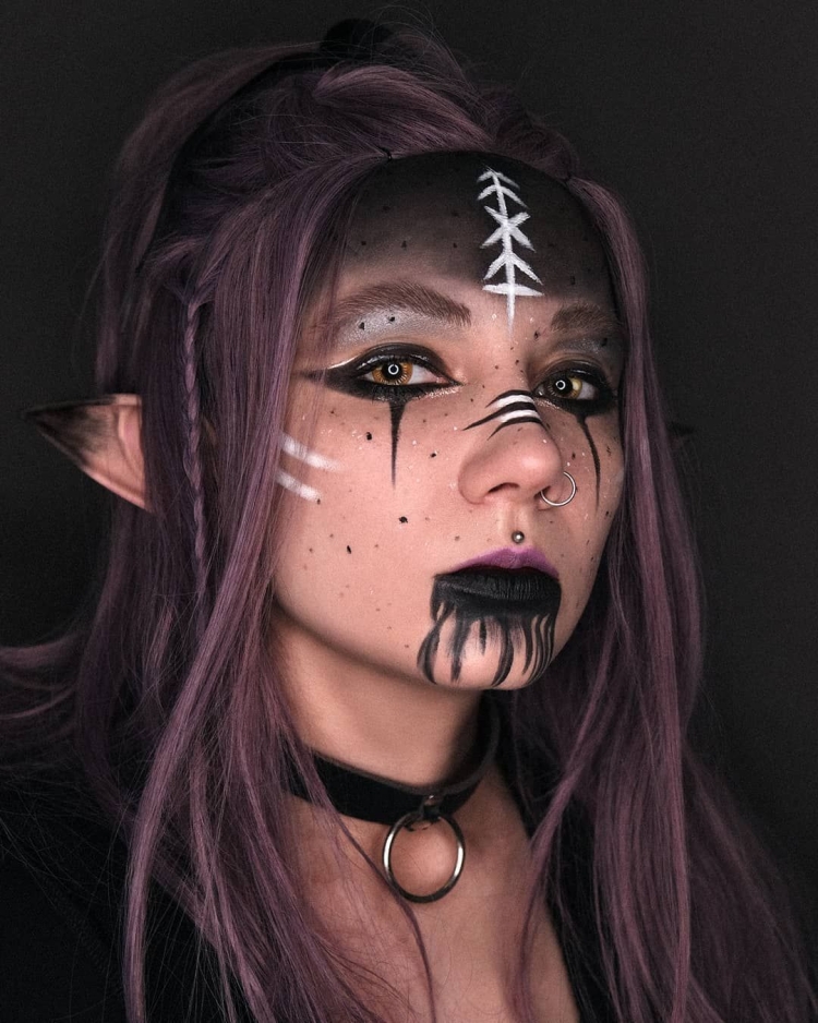 Темный Эльф макияж