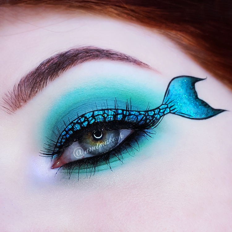 Макияж морской волны