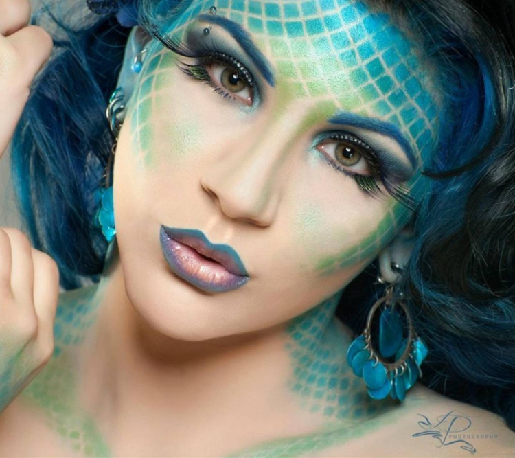 Макияж русалки