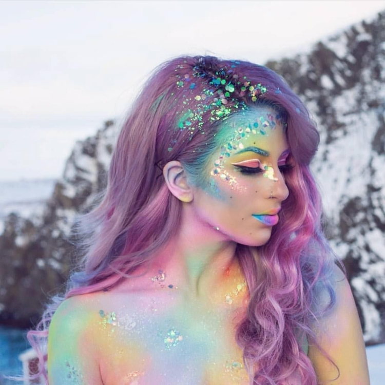 Макияж в стиле русалки