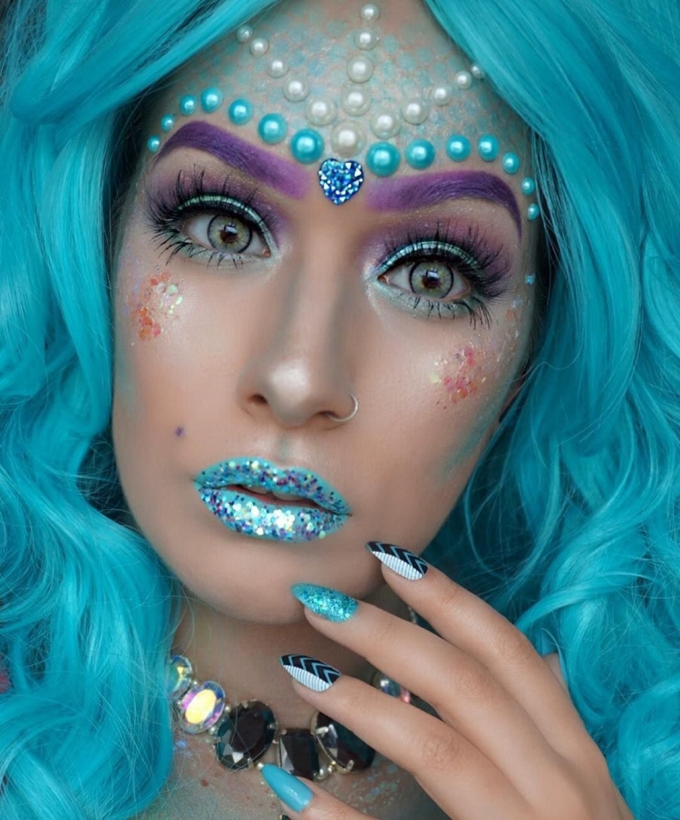 Образ русалки макияж