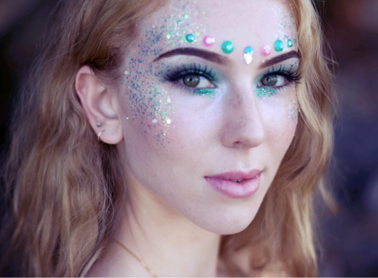 Макияж для Русалочки для девочки