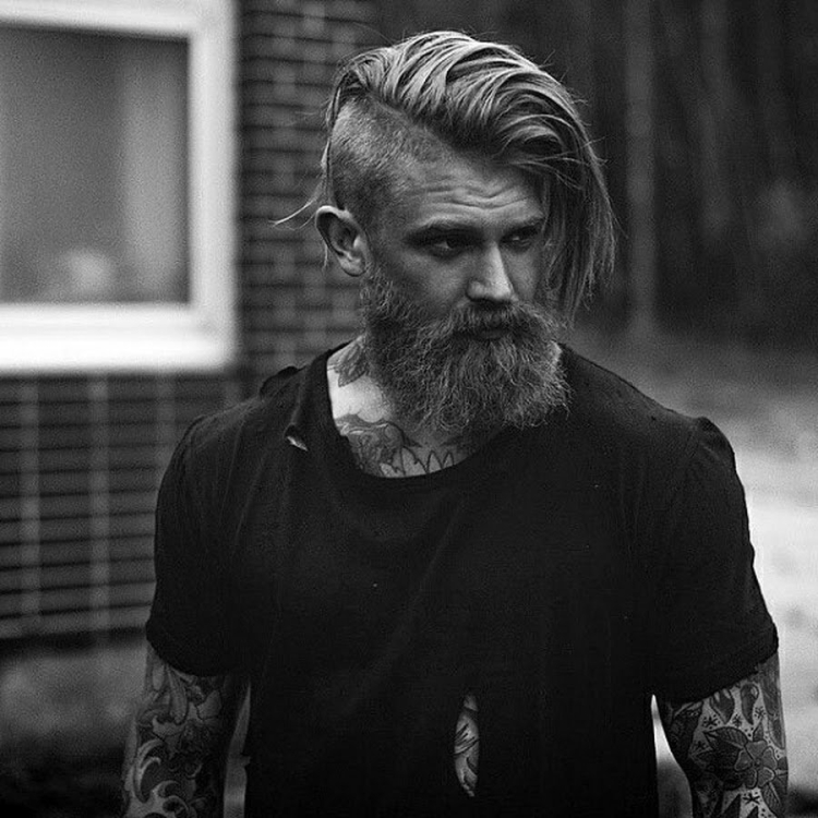 Андеркат с бородой мужская