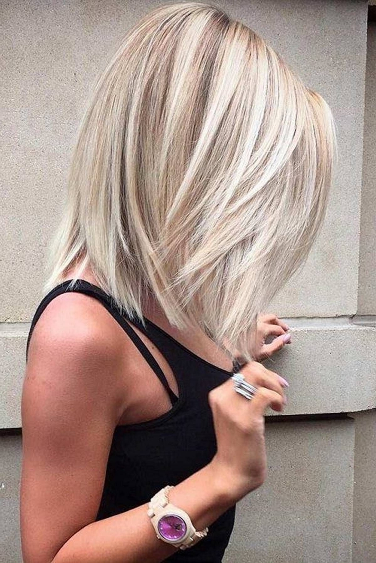 Стрижка Лонг Боб блонд