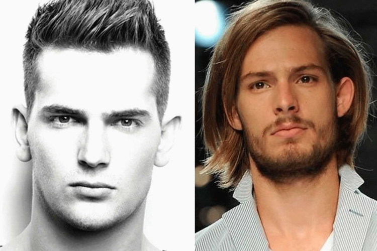 Мужская стрижка на удлиненное лицо