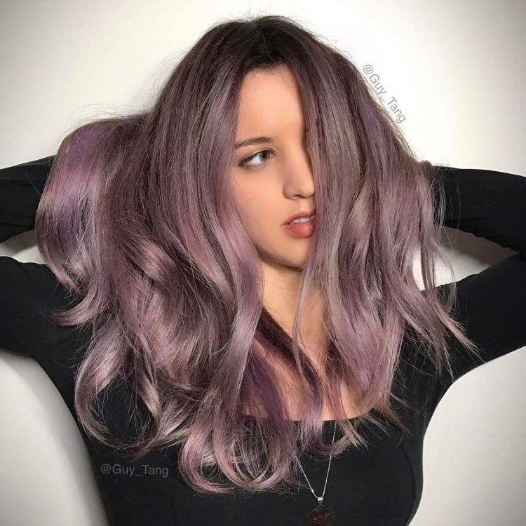 Фиолетово русый цвет волос