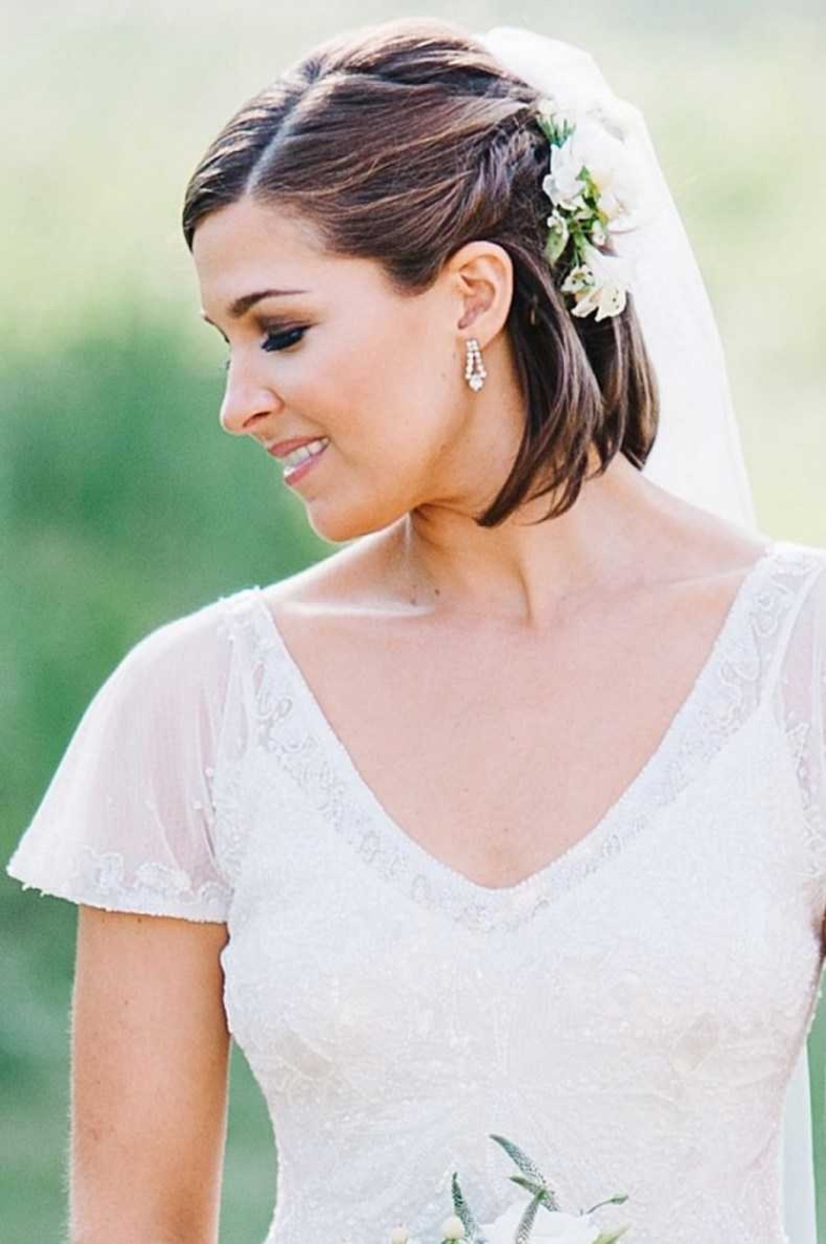 Свадебные прически на короткие волосы