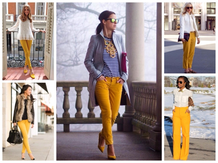 Горчичный цвет сочетание