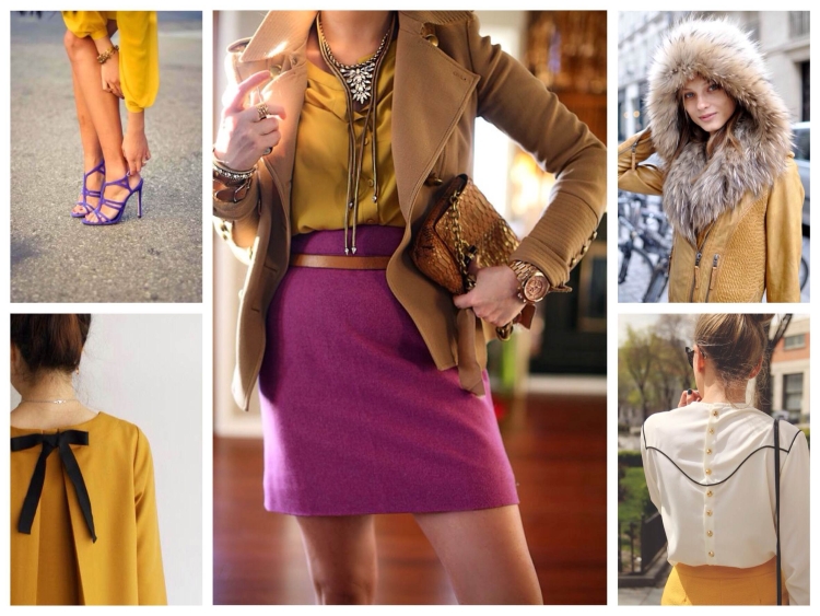 Горчичный цвет сочетание