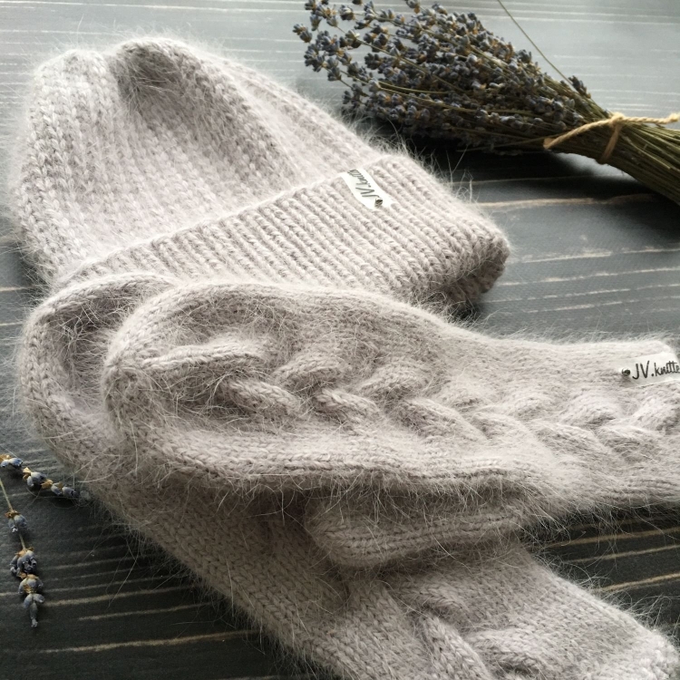 Рукавицы из пуха норки