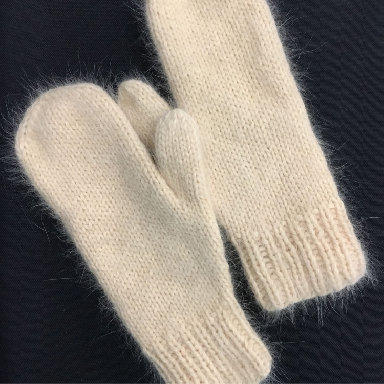 Рукавицы из пуха норки