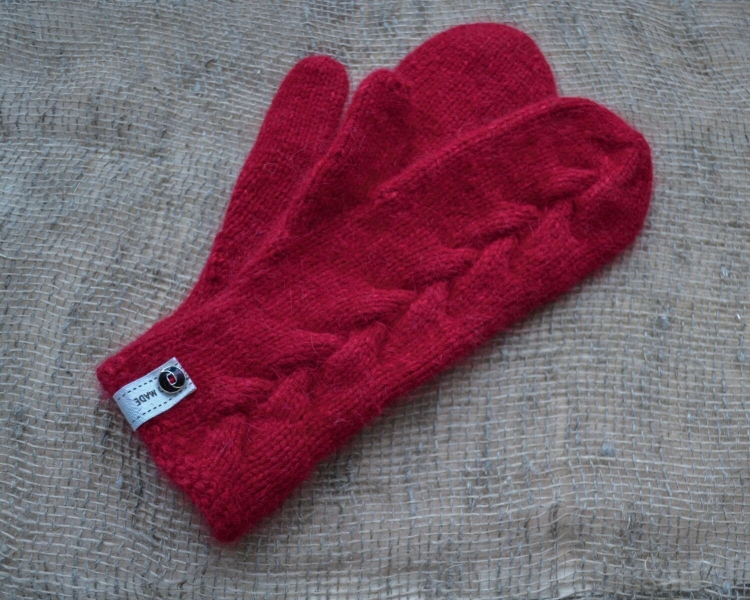 Рукавицы из пуха норки