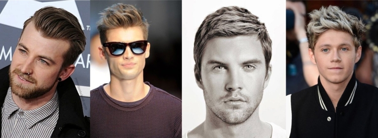 Прически для ромбовидного лица мужские