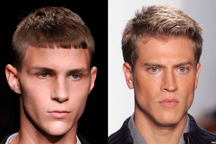 Короткие стрижки для вытянутого лица мужские