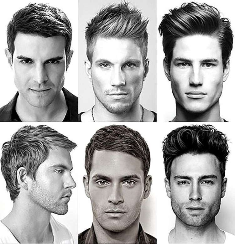 Прически для треугольного лица мужчины