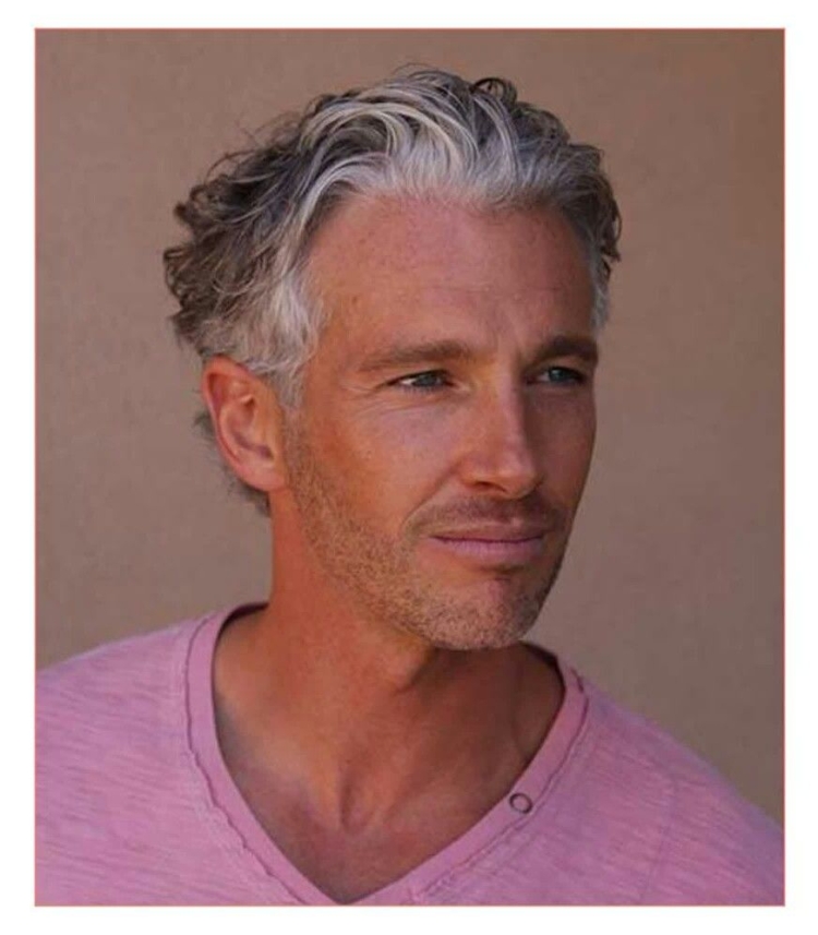 Мужские стрижки Седые волосы