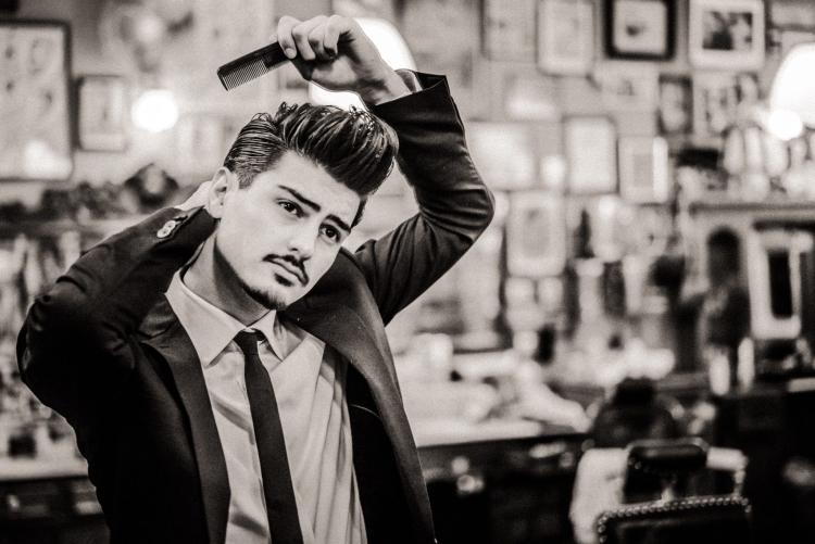 Прическа old School