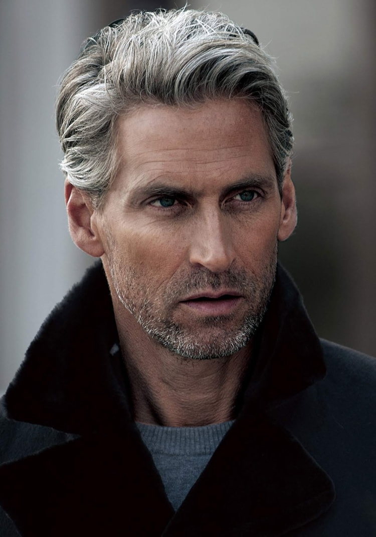 Мужские прически с сединой