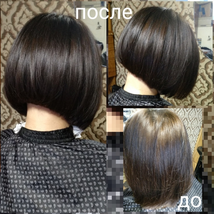 АИР тач на черные волосы короткие