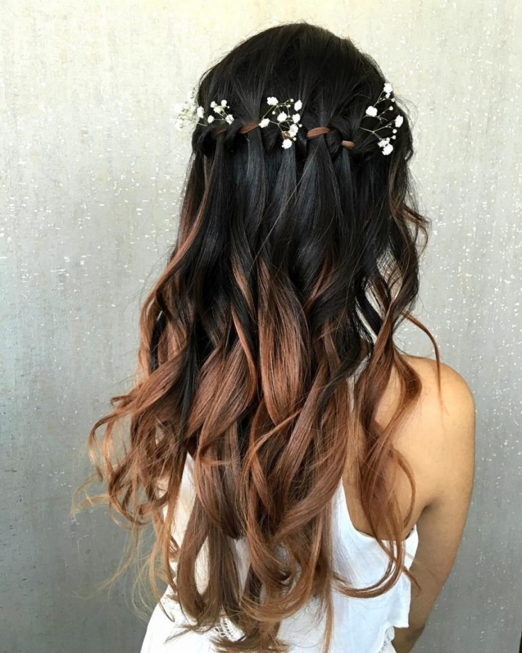 Французский водопад с кудрями