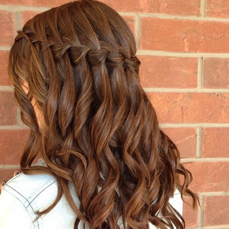 Косоплетение водопад