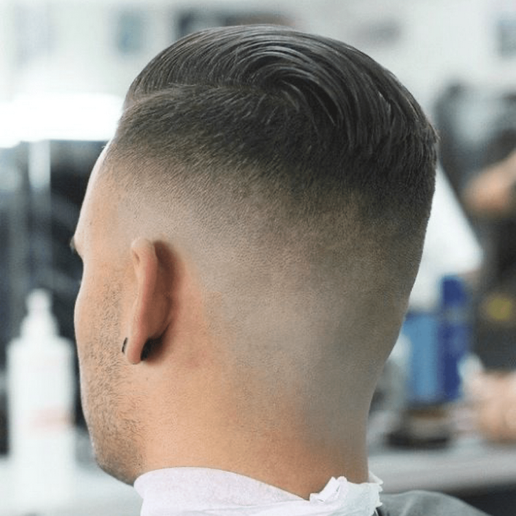 Стрижка канадка вид сзади