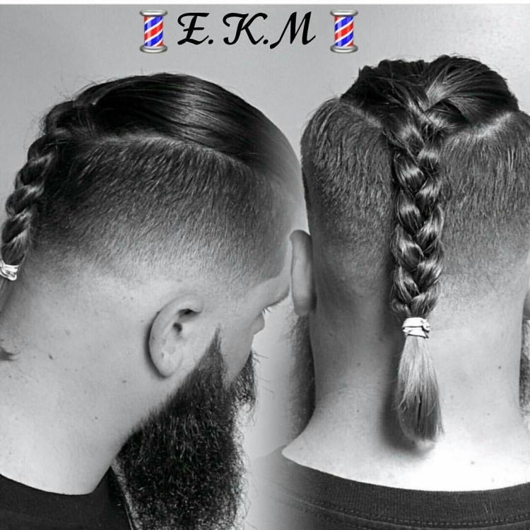 Мужские прически с косичкой