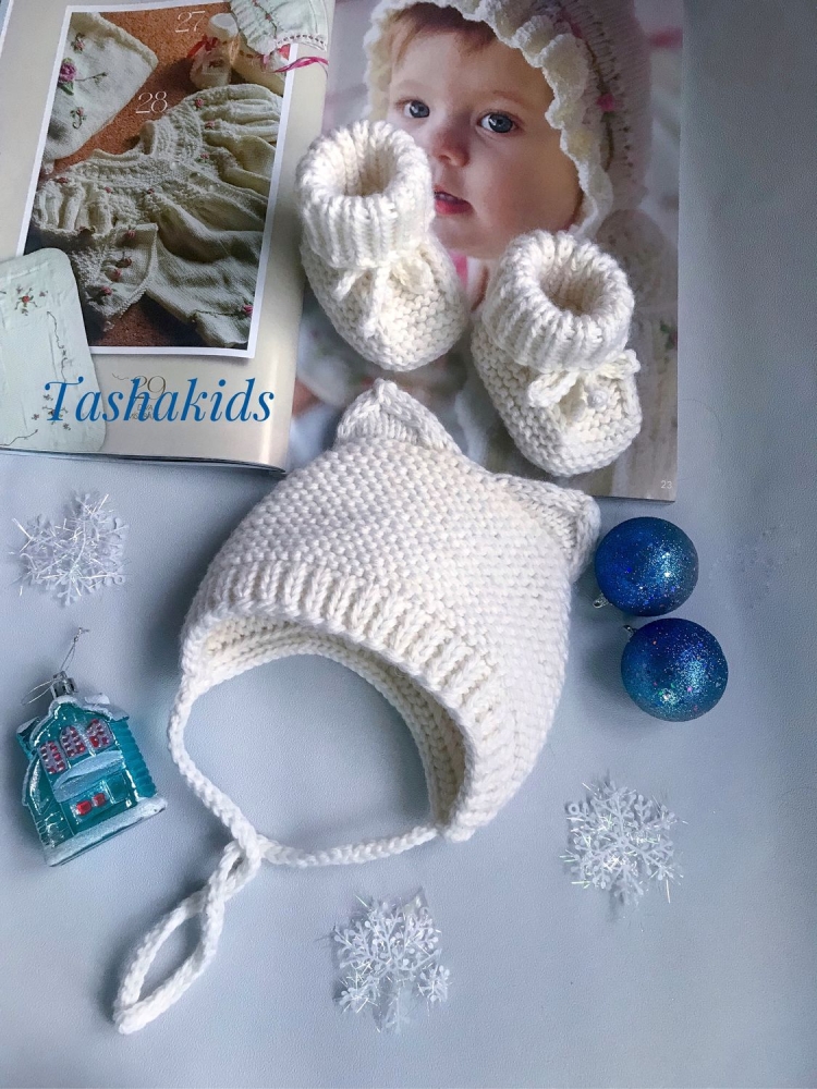 Шапочка чепчик для новорожденного