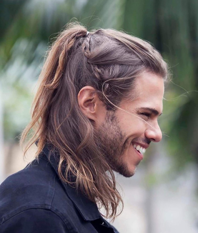 Хайр стайл длинные мужские волосы