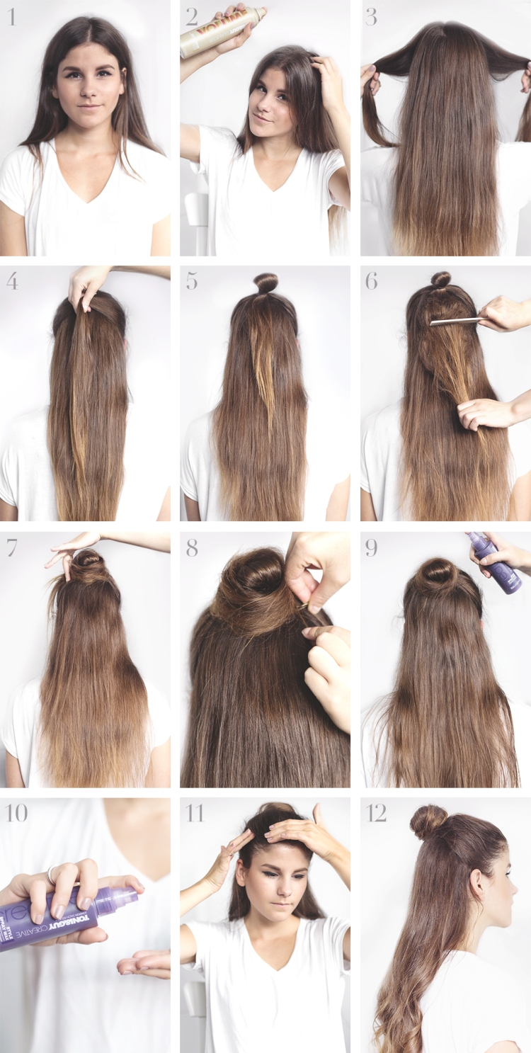 Причёски с распущенными волосами лёгкие с гульками