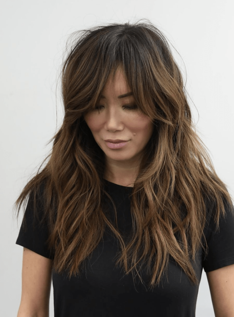 Каскад Шегги на длинные волосы