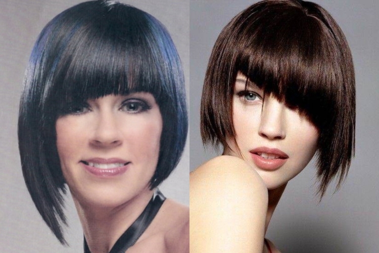 Боб каре асимметрия с челкой