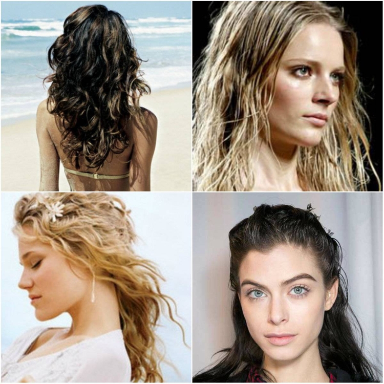 Укладка эффект мокрых волос