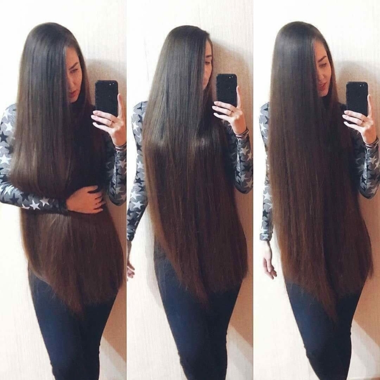 Полукругом на очень длинные волосы