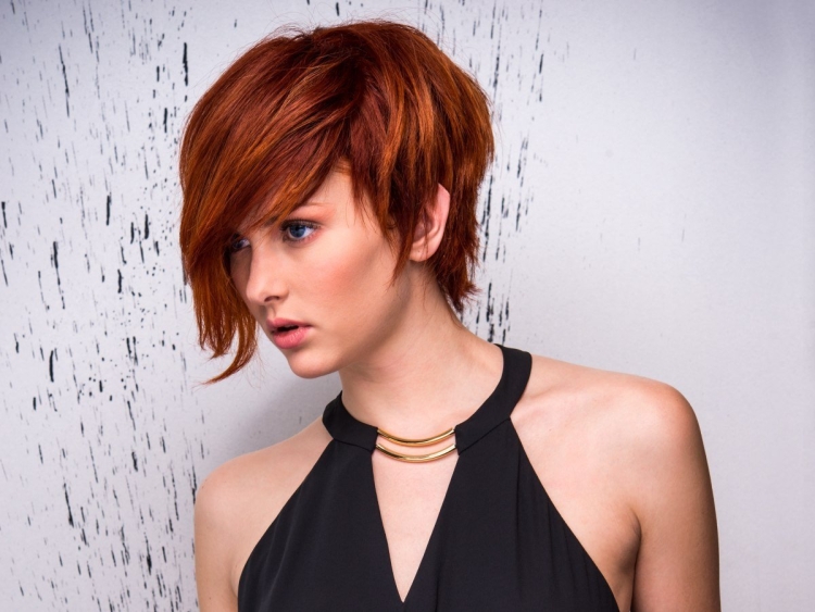 Ассиметричные стрижки на средние волосы