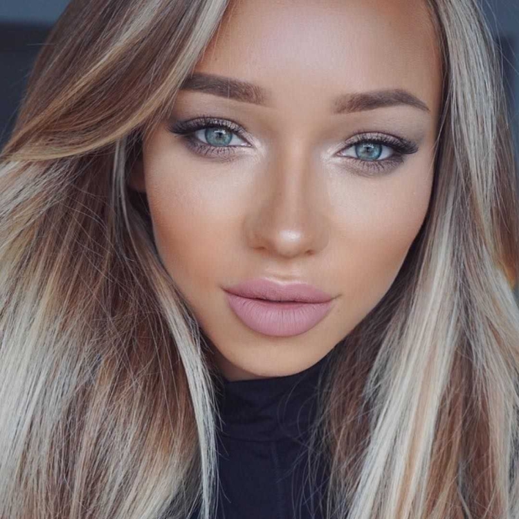 Оттенки блонда для голубых глаз