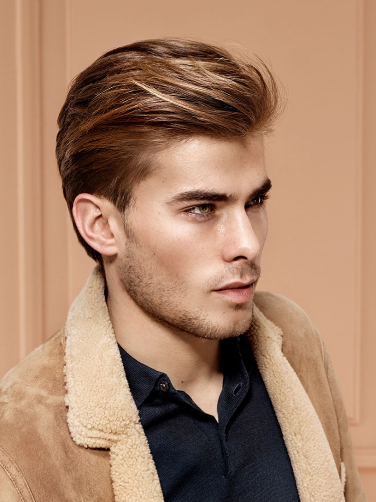 Мужские прически с зачесом