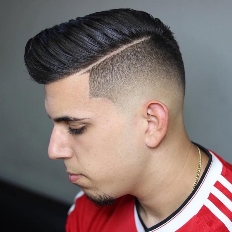 Мужские прически с полосой