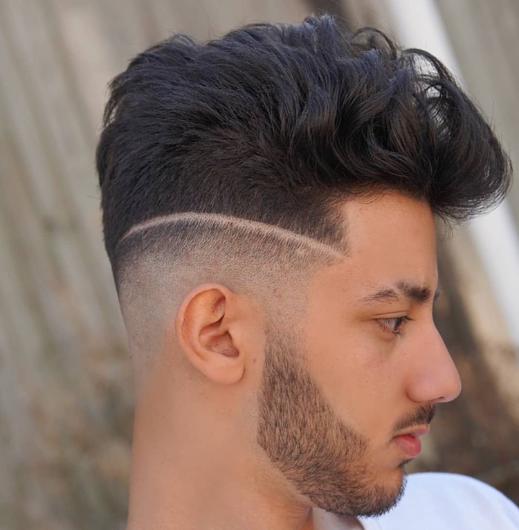 Прически с выбритой бровью мужская стрижка