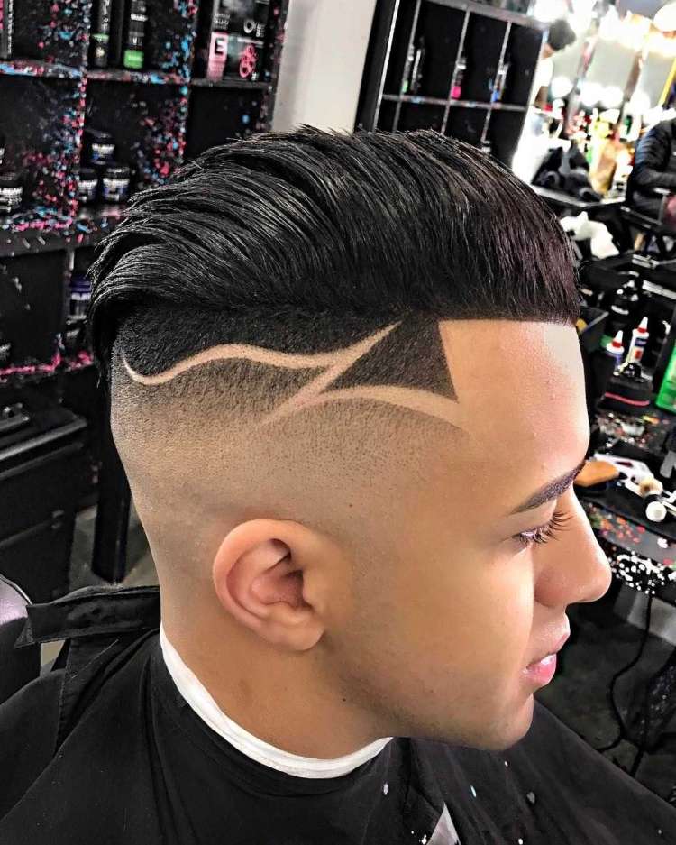 Мужские стрижки модные с рисунком