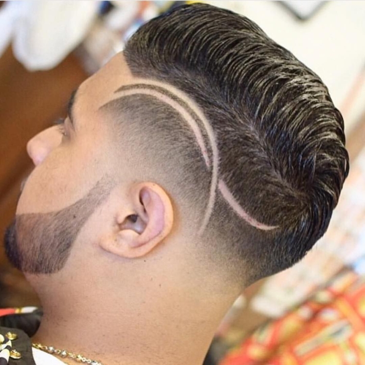 Мужские стрижки с узорами на голове