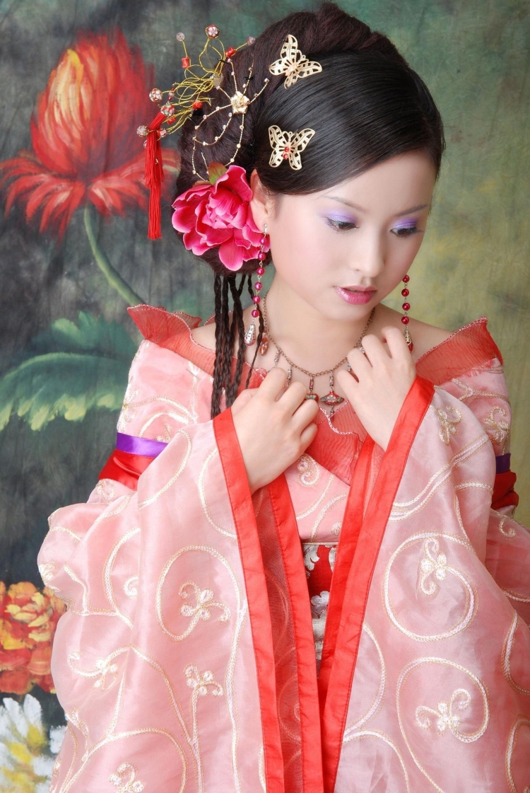 Китайские прически Ханьфу